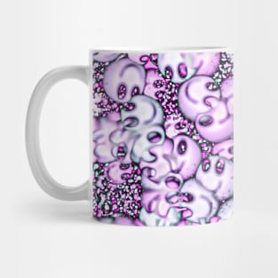 Cute pattern of tiny smileys and ghosts Mug